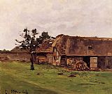 Claude Monet Famous Paintings - Farm near Honfleur